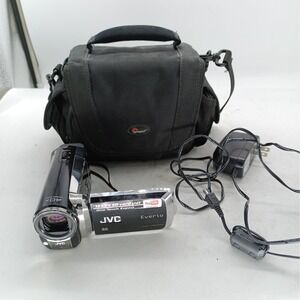 JVC Everio GZ-MS130BU Digital Camcorder Black 40x Zoom Bundle Lowepro Bag a8